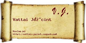 Vattai Jácint névjegykártya